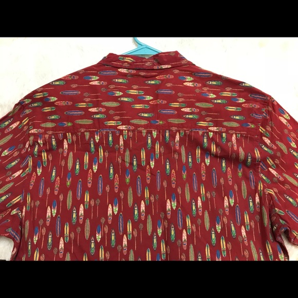 Retro 90s ShortSleeve Hawaii Surfboard Print Shirt - Picture 3 of 7